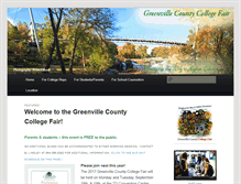 Tablet Screenshot of greenvillecountycollegefair.com